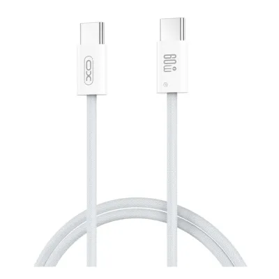 Дата кабель USB-C to USB-C 1.0m 60W white XO (NBQ273_C_White)