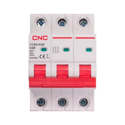 Автоматичний вимикач CNC YCB9-80M 3P C20 6ka (NV821532)
