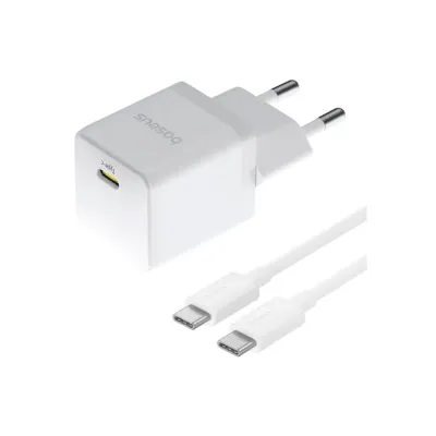 Зарядний пристрій Baseus Palm Fast Charger 1C 20W + Cable 1.0m Type-C 60W white (P10111602213-01)