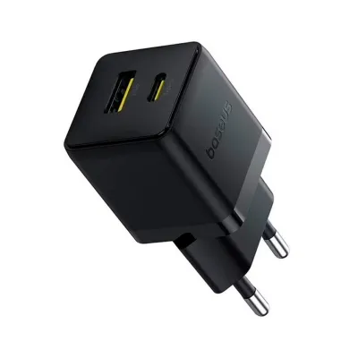 Зарядний пристрій Baseus Palm Fast Charger C+U 30W cluster black (P1011160A113-00)
