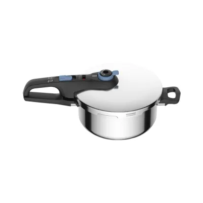 Кастрюля Tefal Secure Trendy, 4л, (скороварка) з паровим кошиком (P2580402)