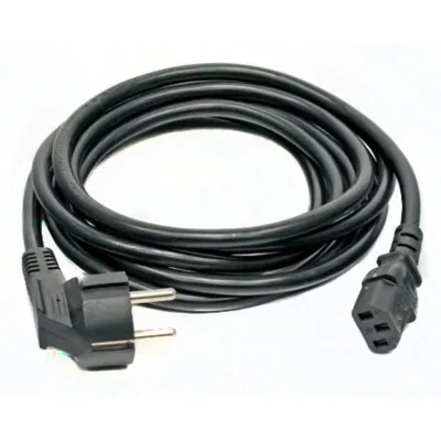 Кабель живлення Kingda С13 - CEE 7/7, переріз проводів 3x1.0, 3м (PC6065-3m)