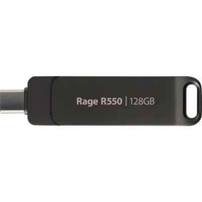 USB флеш накопичувач Patriot 128GB Rage R550 Matte Black USB 3.2/Type-C (PE128GR550DSAD)