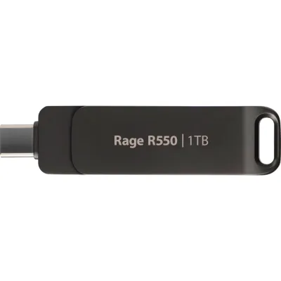 USB флеш накопичувач Patriot 1TB Rage R550 Matte Black USB 3.2/Type-C (PE1TR550DSAD)