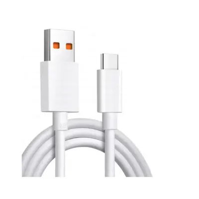 Дата кабель USB 2.0 AM to USB-C 1.0m 6A white Dengos (PLS-TC-6A-WHITE)