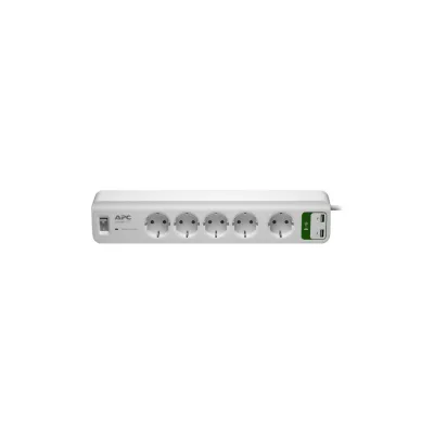 Мережевий фільтр живлення APC Essential SurgeArrest 5 outlets ++ 2 USB (5V, 2.4A) (PM5U-RS)