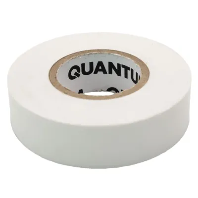 Ізоляційна стрічка Quantum white shinny 18мм/20м (QM-EIT130WS-18/20)