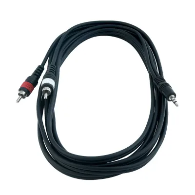 Інсертний кабель RockCable Patch Cable - 2 x RCA to TRS MiniJack (1.5m) (RCL 20902 D4)