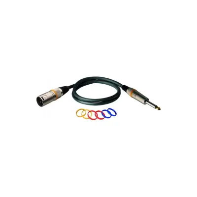 Мікрофонний кабель RockCable Microphone Cable - XLR (m) / TS Jack 1m (RCL 30381 D6 M)