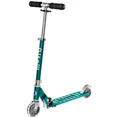 Самокат Micro Sprite Petrol stripe LED (SA0218)