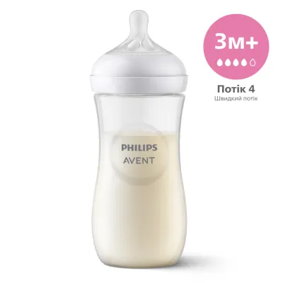 Пляшечка для годування Philips AVENT Natural Природний потік 330 мл (SCY906/01)
