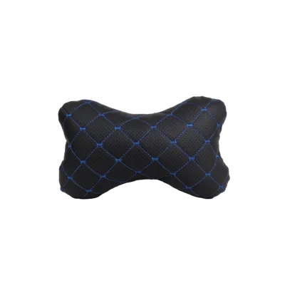 Подушка EVAtech ECO 27х16 см чорна з синьою ниткою (SPCRBL)