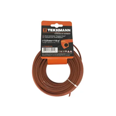 Жилка косильна Tekhmann "Квадрат DUAL" 3,0 мм x 15 м (T.40630015)