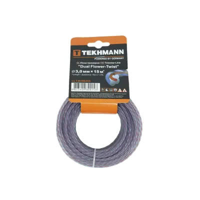 Жилка косильна Tekhmann "DUAL Flower-Twist" 3,0 мм x 15 м (T.40930015)