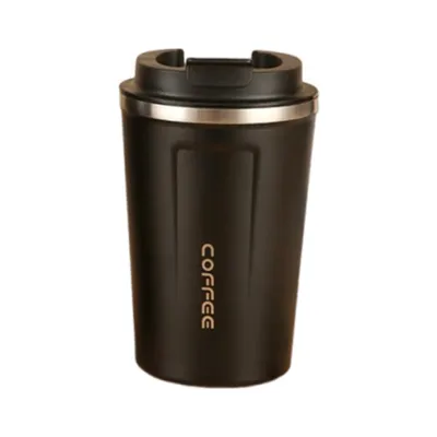 Термокружка Merlion 380 мл, чорна (Termo-304-380Black)