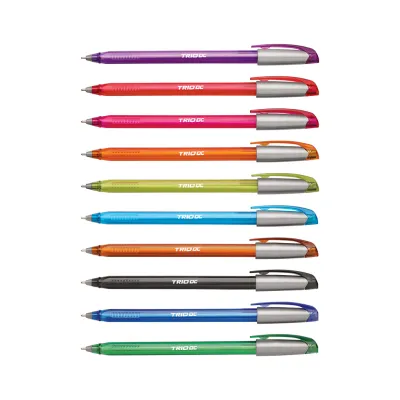 Ручка кулькова Unimax Trio DC-3, набір 10 кольорів, асорті (UX-108-20)