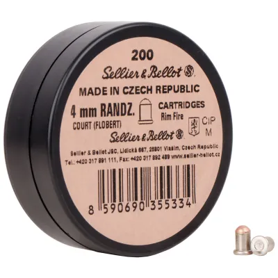 Патрони Флобера Sellier & Bellot Bellot Randz Curte кал. 4 mm short 200 шт (V355332)