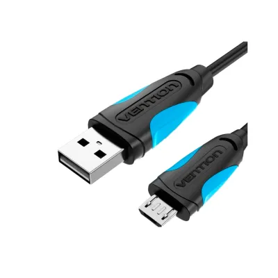 Дата кабель USB 2.0 AM to Micro 5P 0.5m Black VENTION (VAS-A08-B050)