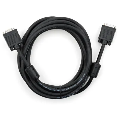 Кабель мультимедійний VGA M to VGA M 5.0m Vinga (VCPDCVGAMM5MBK)