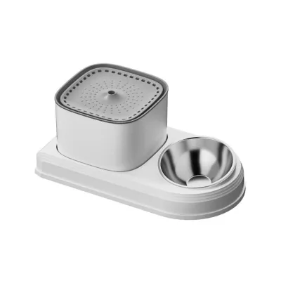 Універсальний посуд для тварин Lapka Фонтан з годівницею 2в1 (WF072)