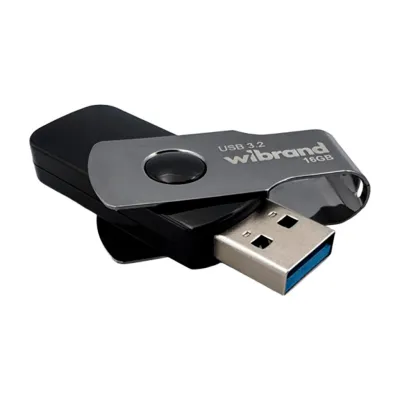 USB флеш накопичувач Wibrand 16GB Lizard Black USB 3.2 (WI3.2/LI16P9B)