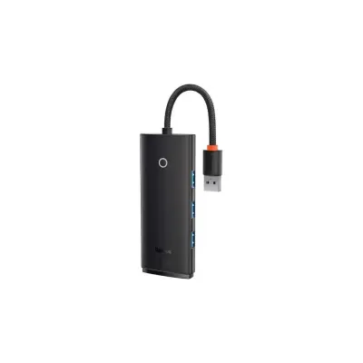 Концентратор Baseus USB 3.0 to 4xUSB 3.0 0.25m black (WKQX030001)