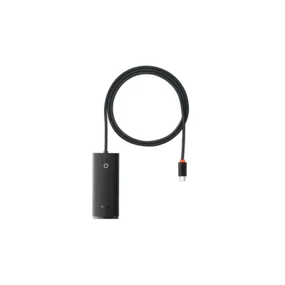 Концентратор Baseus USB-C to 4xUSB 3.0 1.0m black (WKQX030401)