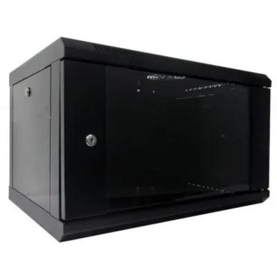 Шафа настінна Hypernet 6U 19" 600x600 (WMNC66-6U-FLAT-BLACK)
