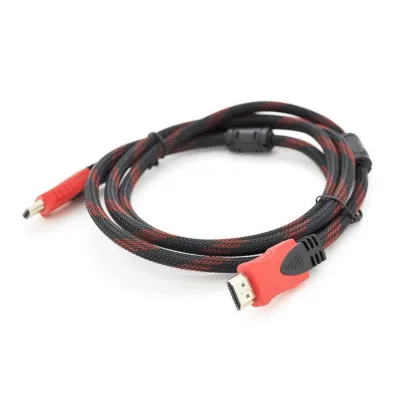 Кабель мультимедійний HDMI M to HDMI M 10.0m V1.4 black/red Merlion (YT-HDMI(M)/(M)NY/RD-10m)