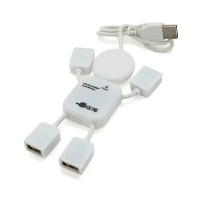 Концентратор Voltronic USB 2.0 to 4xUSB man OEM (YT-HM4-W)