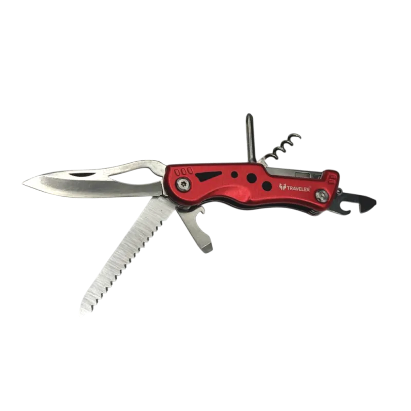 Мультитул швейцарский нож Traveler A233 Красный