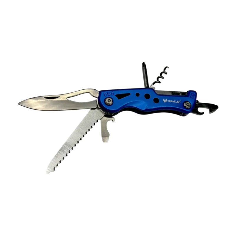 Мультитул швейцарський ніж Traveler A234 синій