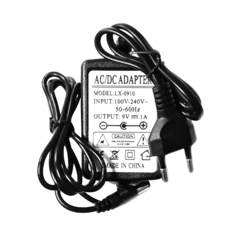 Блок живлення 9 V 1 A, 100–240 В (50/60 Гц)
