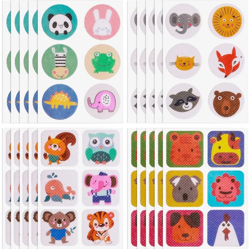 Наклейки от комаров и насекомых детские "Cartoon" 6шт/л (до 72 часов) MH-5156