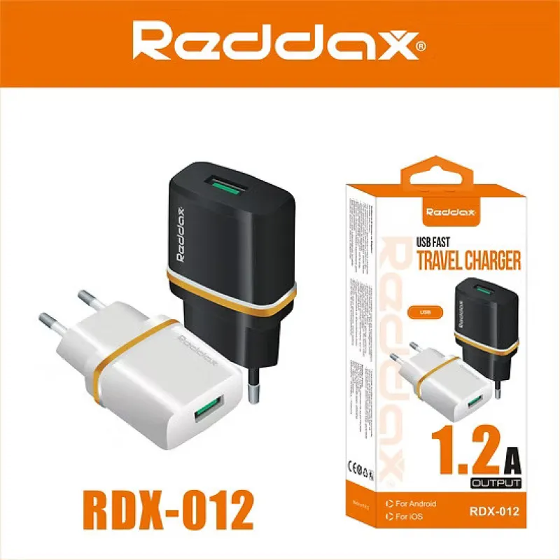 Сетевое зарядное устройство REDDAX RDX-012 6W (USB), White