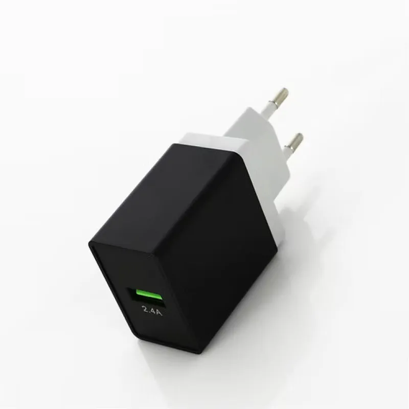 Сетевое зарядное устройство REDDAX RDX-027 (12W, 2.4A, USB) + кабель MicroUSB, White/Gray