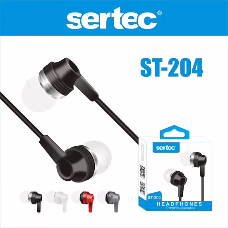 Наушники SERTEC ST-204, Red