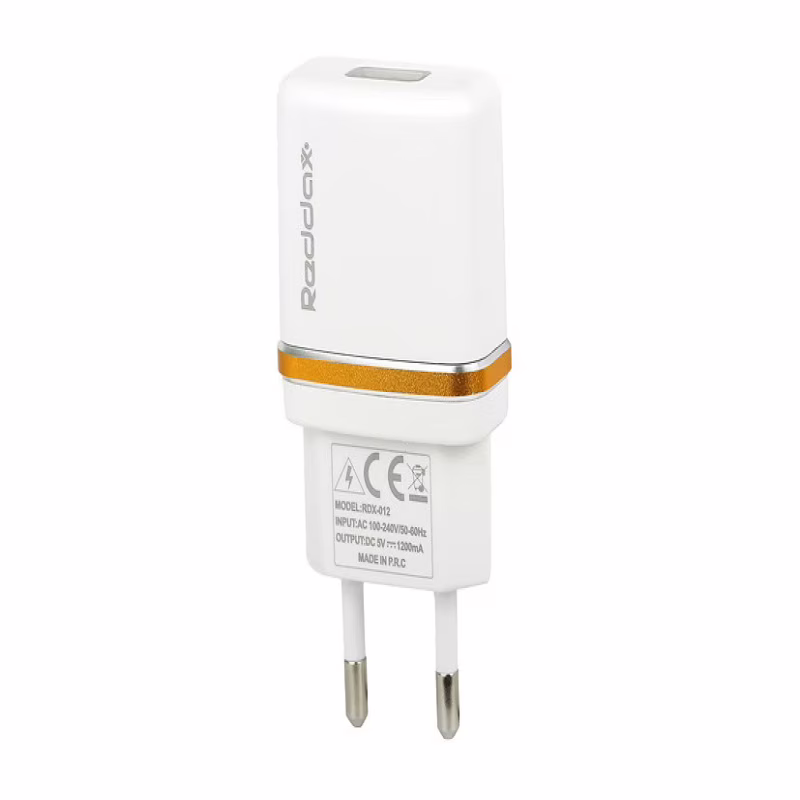 Мережевий зарядний пристрій REDDAX RDX-013 10 W (USB), White