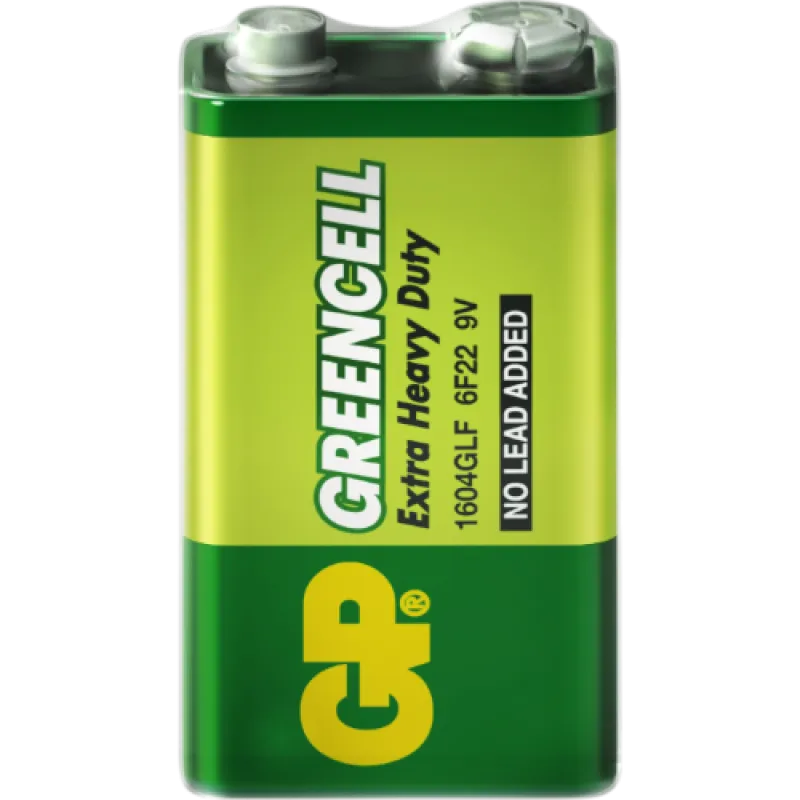 Батарейка GP Крона 6F22 / 9V 6F22 Зелёная
