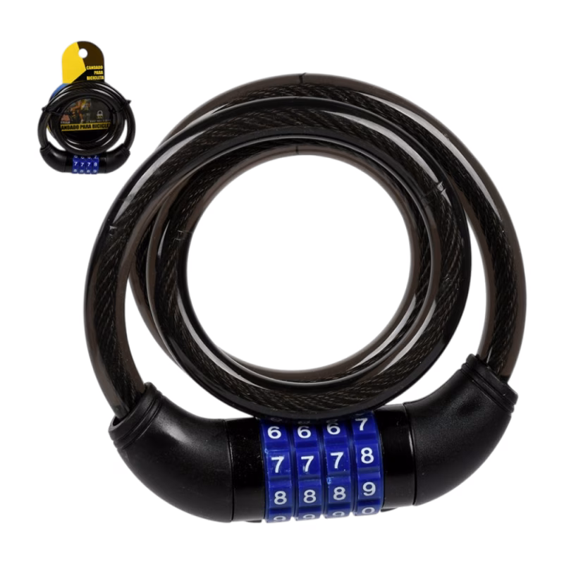 Велосипедний замок кодовий 12*80 см VL36886