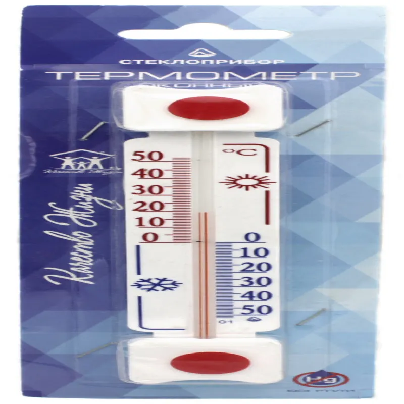 Термометр уличный оконный Стеклоприбор ТБ-3-М1 исп. 5д, Прямоугольный