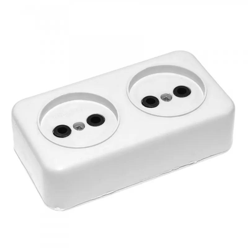 Колодка під подовжувач ЕМР на 2 гнізда, 10 А-220V