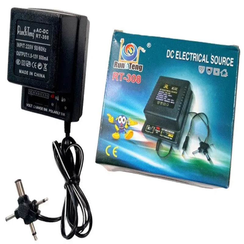 Блок питания универсальный DC 1.5V-12V 500mA с регулятором SA-308