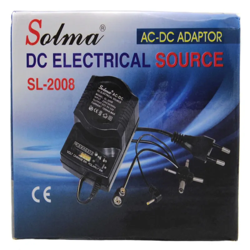 Блок питания универсальный 2008  3V-12V 1200mA AC/DC с регулятором мощности