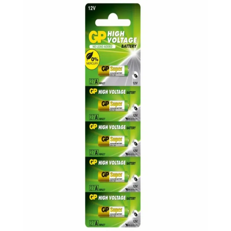 Батарейка GP 27A, MN27, 5шт. на блистере