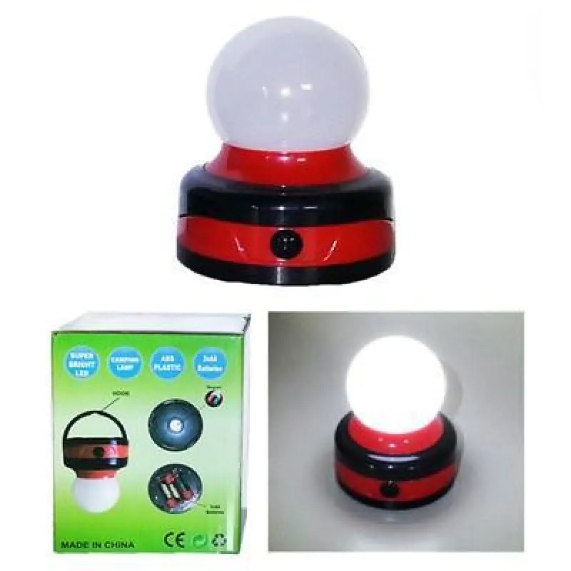 Фонарь для кемпинга PL-402, шарик, 3хAA, магнитное крепление