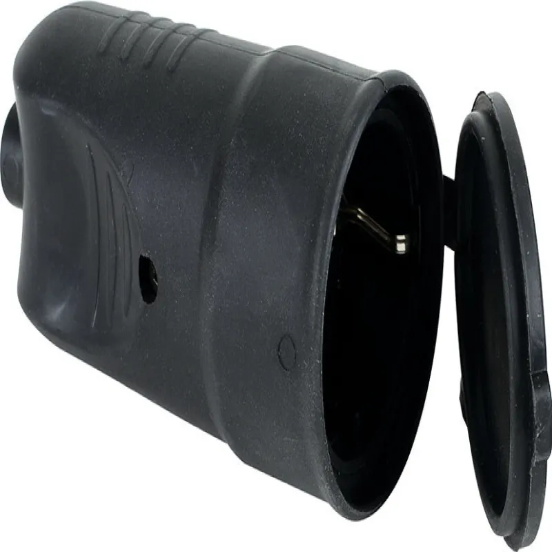 Гнездо электрическое DE-PA 16A с заземлением КАУЧУК (338002)