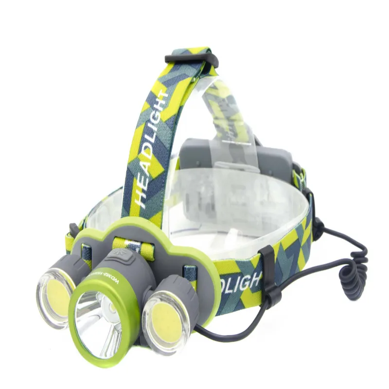 Налобный фонарь RB125, 2133-T6+2COB, ЗУ micro USB, 2х18650,