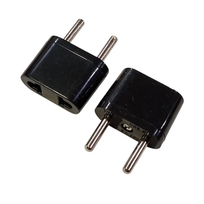 Переходник LXL с плоской и евро вилки, чёрный