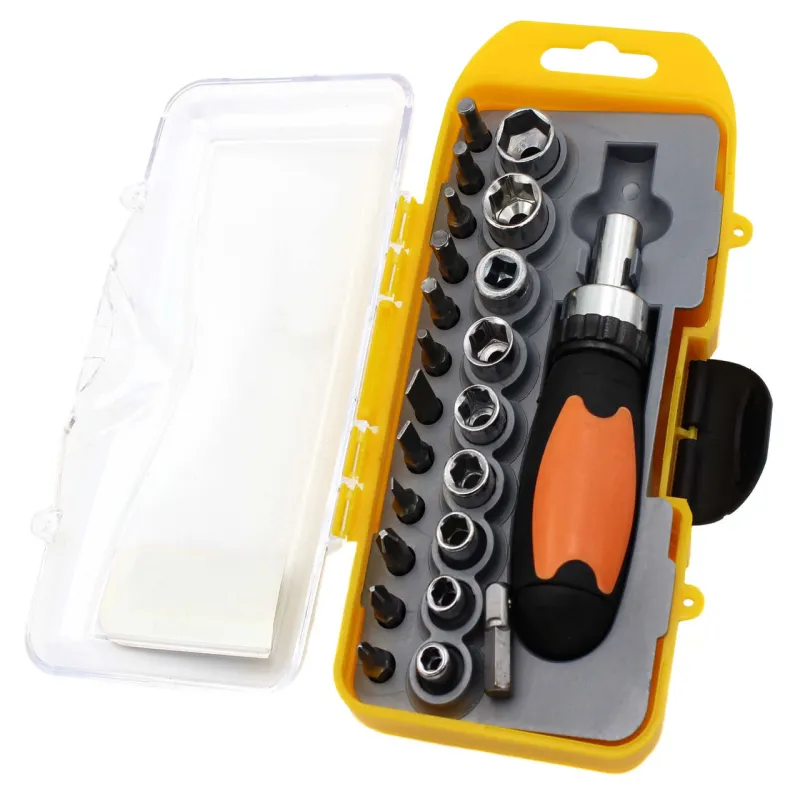 Набор инструментов отвёртка + биты + головки / YXB XS-018C